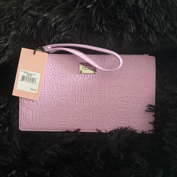 Juicy Couture Handbags - 🆕Juicy Couture Orchid Bouquet Logo Daydream Wrislet